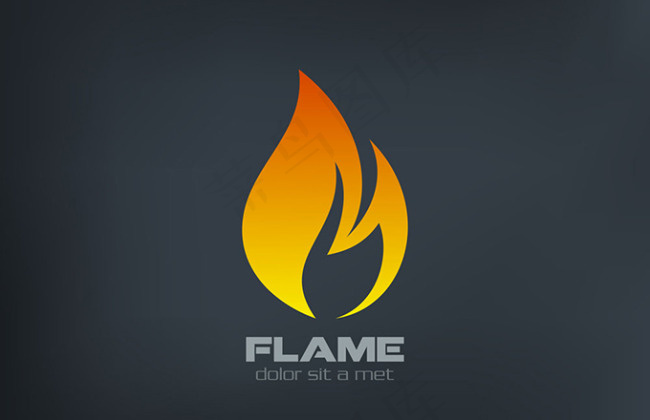 火苗火焰logo设计创意logo