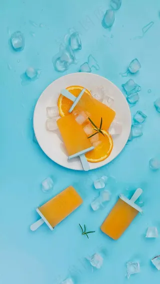 柠檬冰淇淋高清摄影图片