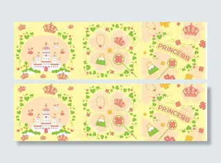 公主元素 底纹图片