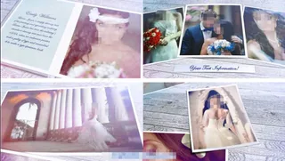 温馨浪漫的婚礼相册AE模板