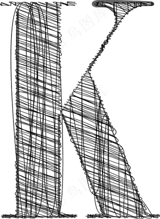 手绘字体矢量插画