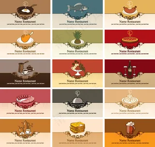 西方的名片模板矢量素材02