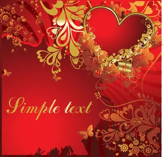 炫红背景边框矢量图