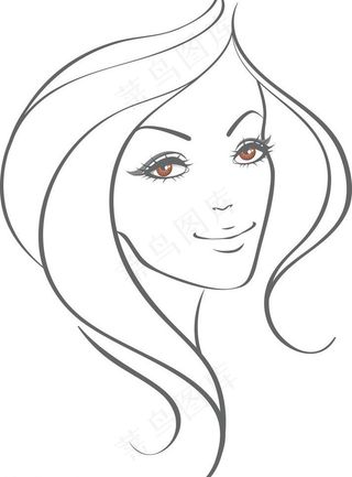 手绘美女图片