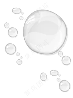 白色清新水滴背景