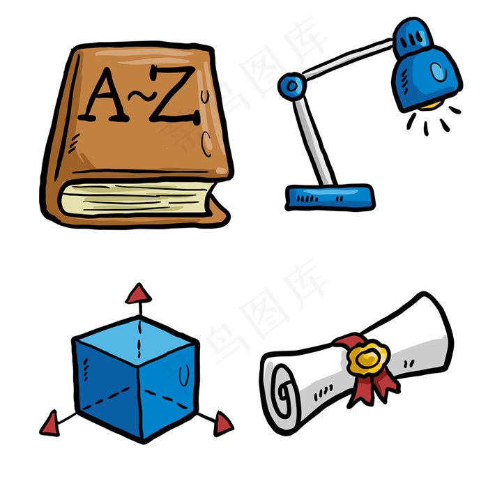 手绘扁平化icon图标