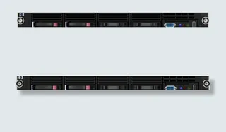 计算机服务器1U矢量图像