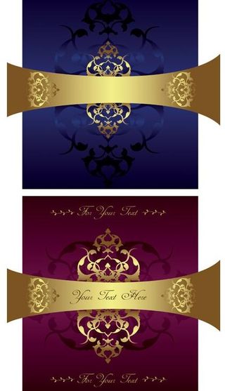 古典花纹插图矢量素材