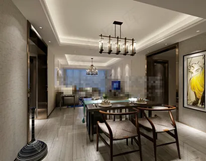 简欧厨房设计素材