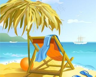夏季热带度假背景图片