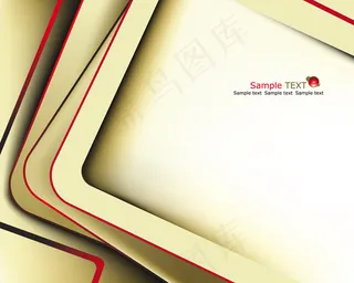 简洁线条边框背景矢量图