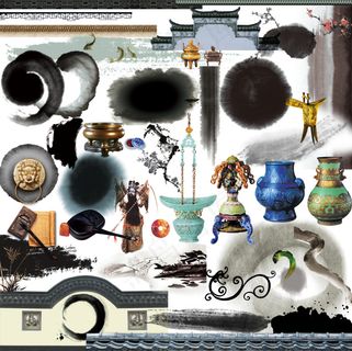 水墨风古典中国风设计元素