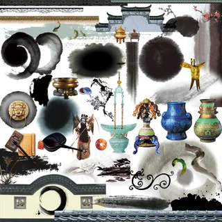 水墨风古典中国风设计元素