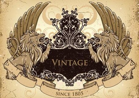 欧式复古盾牌矢量素材图片