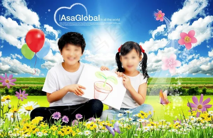 春游海报图片(3508X2480(DPI:300))psd模版下载