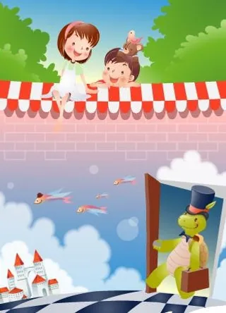 矢量快乐暑假图片