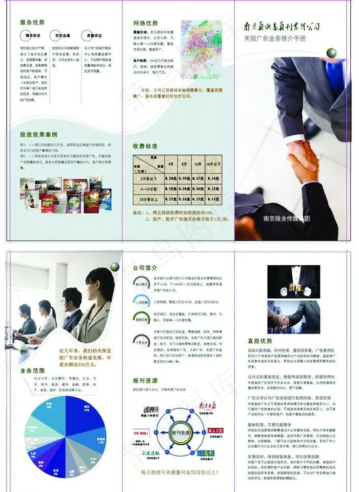 报兴达三折页图片ai矢量模版下载