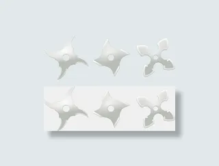 忍者飞镖武器剪贴画