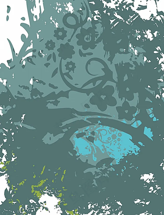 矢量泼墨涂鸦花纹背景底纹图片eps,ai矢量模版下载