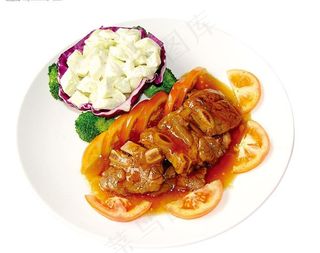 红酒汁焗牛仔骨图片