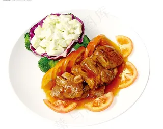 红酒汁焗牛仔骨图片