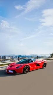 红色跑车高清摄影图片 红色跑车高清摄影图片