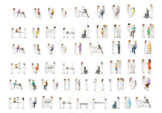 时尚医护人员设计矢量素材