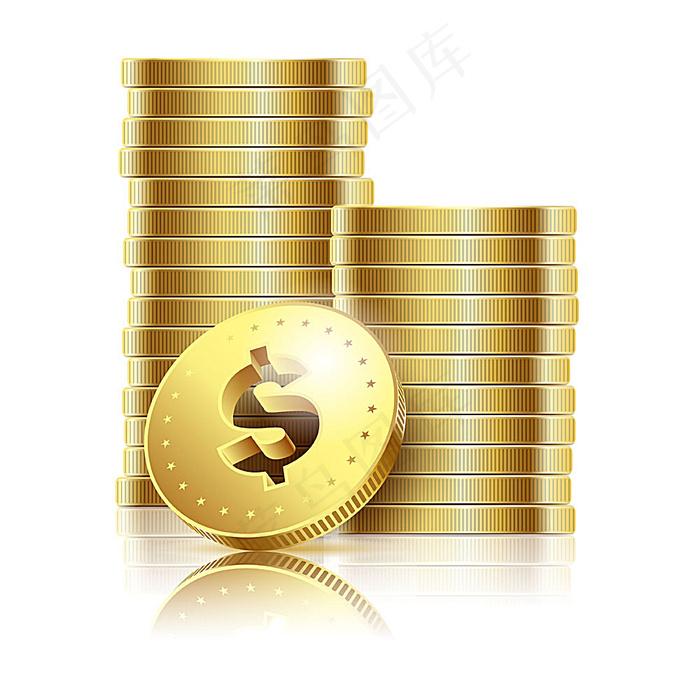 矢量金币eps,ai矢量模版下载