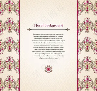 欧式花纹背景图片