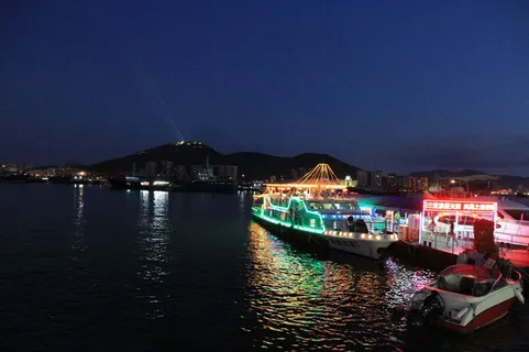 海上夜景图片 海上夜景图片