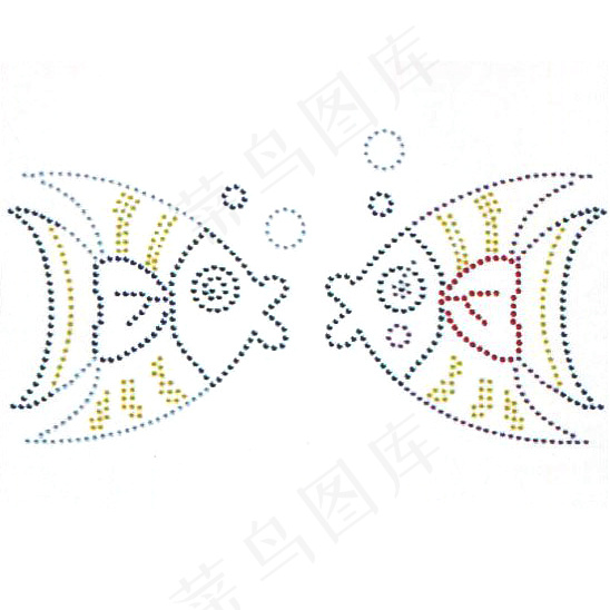 烫钻 亲吻鱼 免费素材