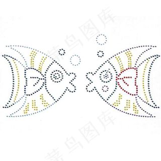 烫钻 亲吻鱼 免费素材