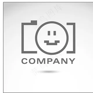 矢量笑脸 扁平化风格图片