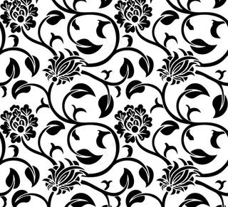 黑白花纹图案图片