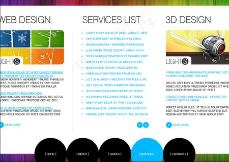 网页界面素材flash网站模板