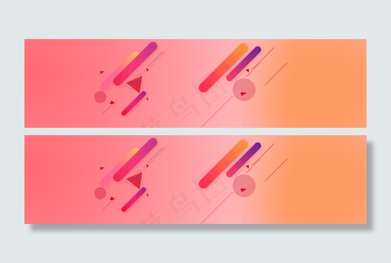 促销几何背景banner