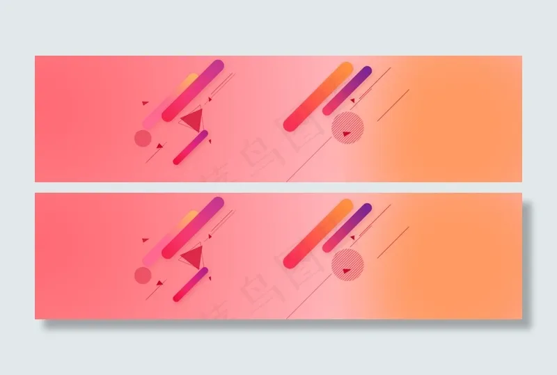促销几何背景bannerpsd模版下载