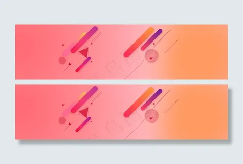 促销几何背景banner