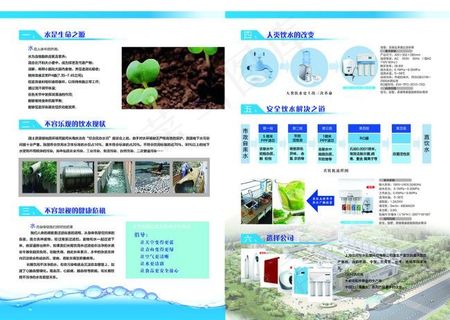 饮水机宣传彩页设计