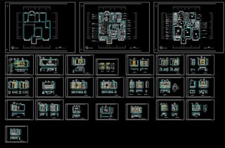 户型小区CAD家装施工图