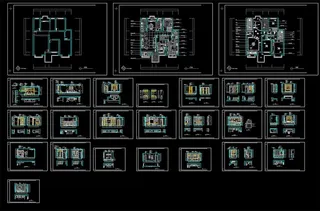 户型小区CAD家装施工图