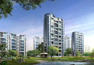 楼宇规划设计效果图PSD分层