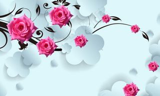 3D花卉背景图