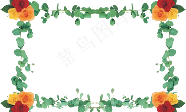 花卉边框设计素材图片