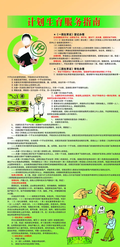 计划生育服务指南图片(2652X324(DPI:72))psd模版下载