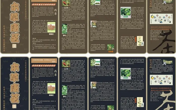 茶折页图片cdr矢量模版下载