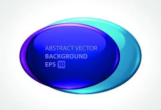 玻璃质感的泡泡背景矢量03