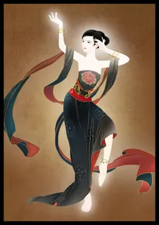 手绘舞姿 手绘舞姿
