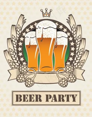 复古啤酒海报招贴图片