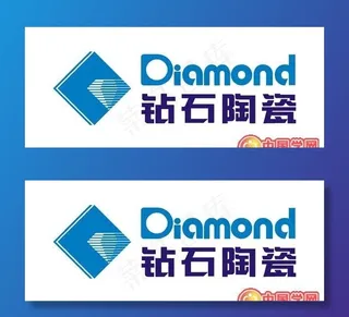 矢量钻石陶瓷标志